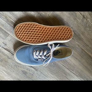 Authentic Vans - Blue Canvas Vans